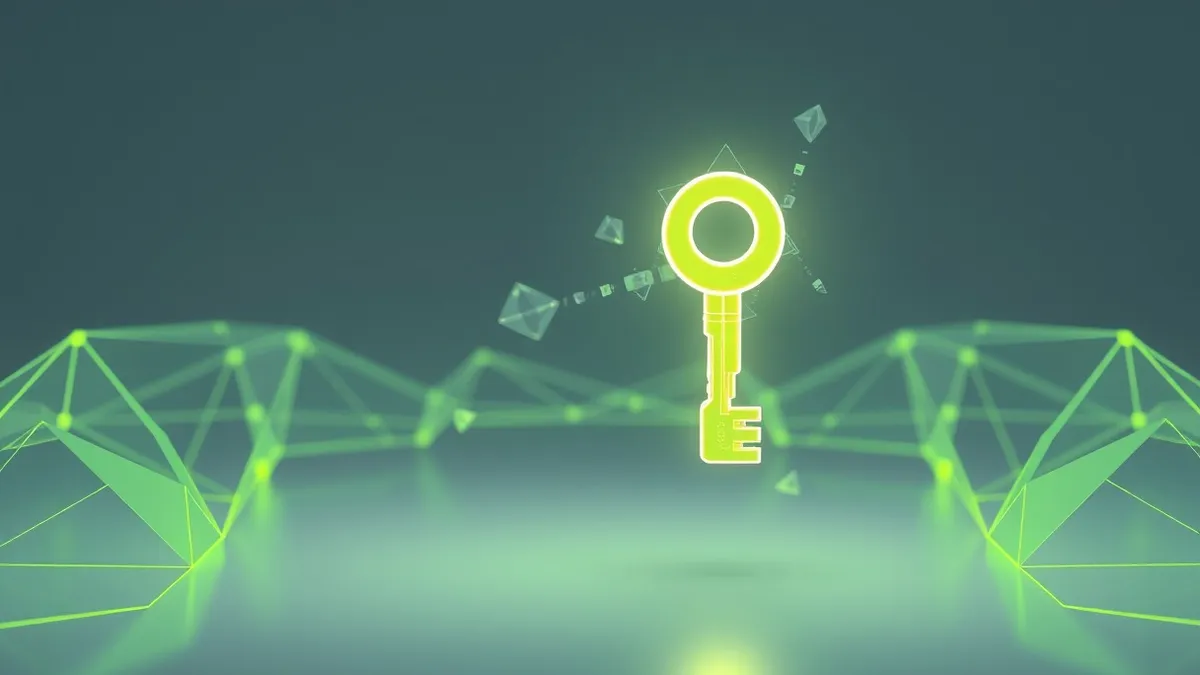 Illustration: A glowing key floats in mid air, detached from any lock or device.