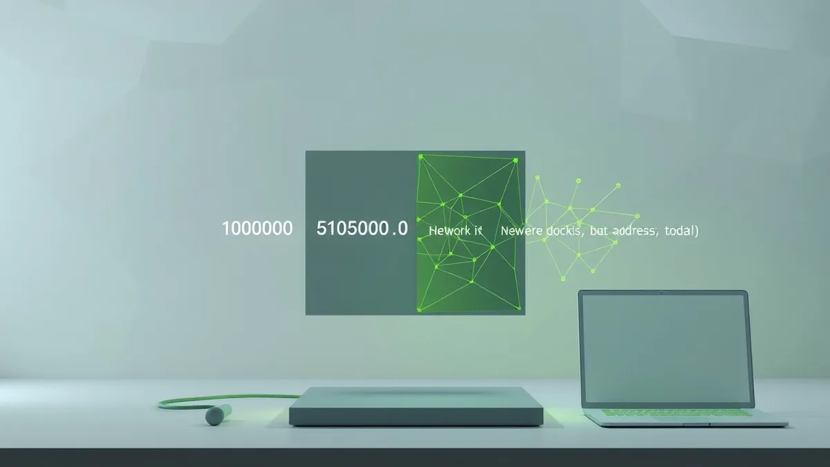 Illustration: A split network diagram shows old four-part address blocks fading into the background while new, longer address strings flow through a firewall.