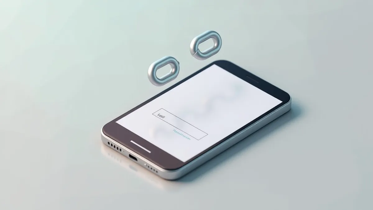 Illustration: A generic smartphone rests on a table, its screen displaying a blank payment confirmation page.